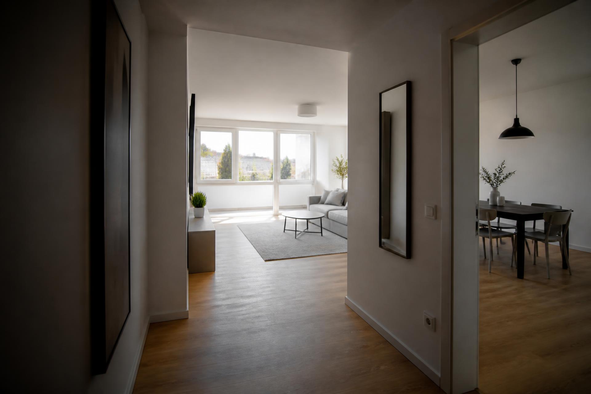Renovierte, saubere Wohnung mit neuem Vinylboden – Renovierungsservice und Reinigungsservice ARS in Köln